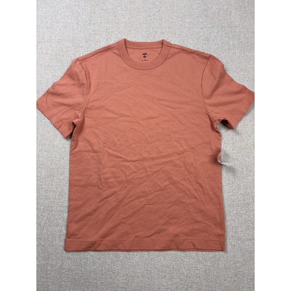 Mode Of One Mens Short Sleeve T Shirt Size Small / S Peach